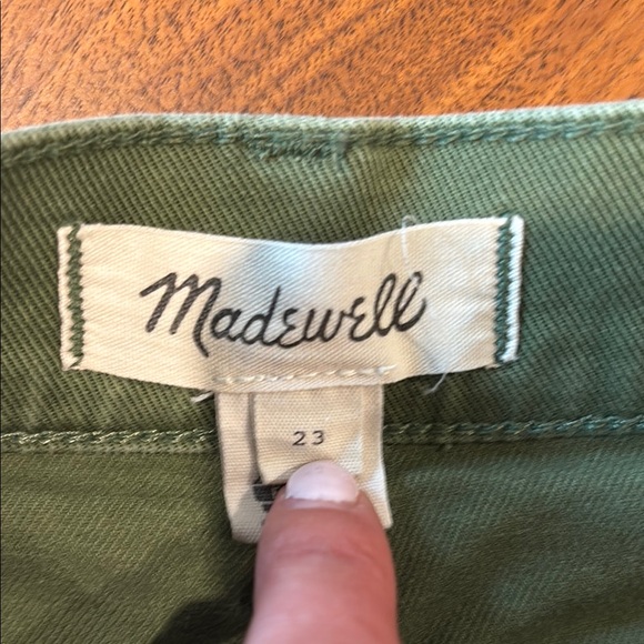 Army Green High-Waist Cargo Shorts by Madewell - Picture 2 of 5
